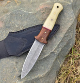 White Fang Shadow – Damascus Dagger Boot Knife